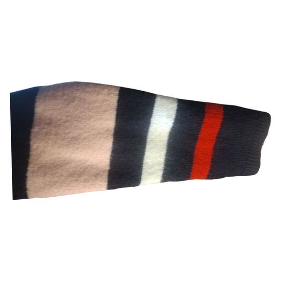 Croft & Barrow Block Sweater Red Navy Pink White Round Neck Like New Size XXL - Picture 7 of 14